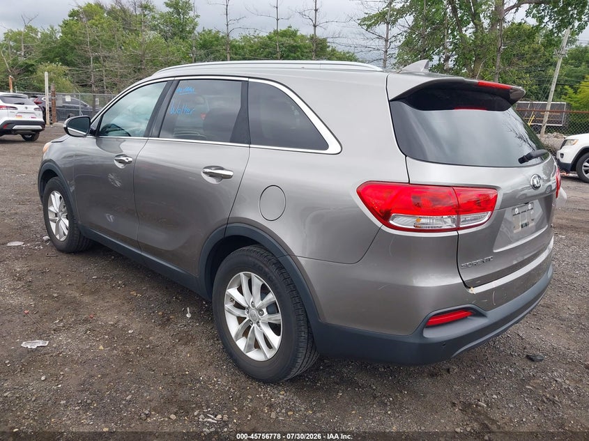 Vin: 5xypg4a50hg230137, lot: 46255500, kia sorento 3.3l lx 20173