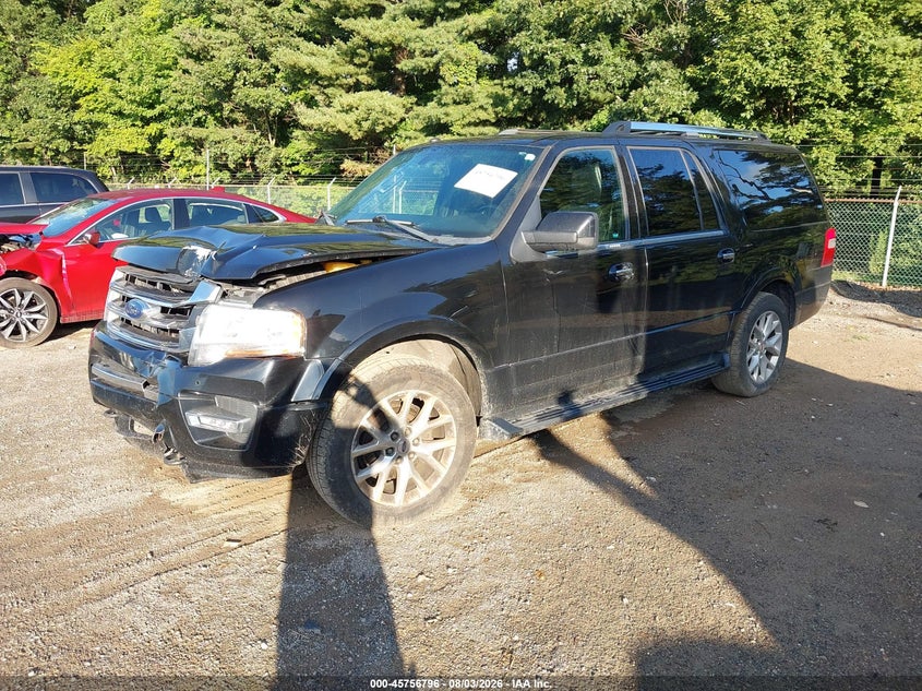 Vin: 1fmjk2at5hea21472, lot: 46255518, ford expedition el limited 20172