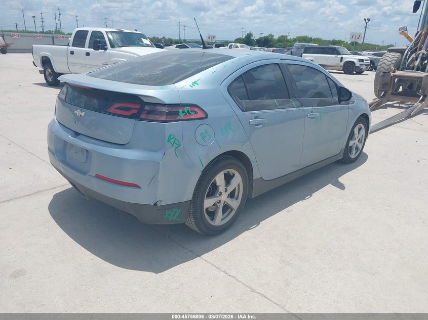 Vin: 1g1ra6e40du118740, lot: 46255528, chevrolet volt 20134
