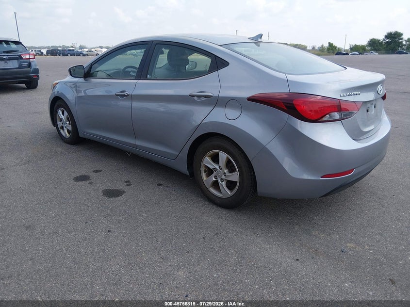 Vin: 5npdh4ae1fh579412, lot: 46255537, hyundai elantra se 20153