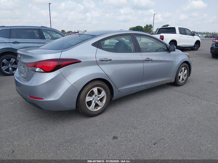 Vin: 5npdh4ae1fh579412, lot: 46255537, hyundai elantra se 20154