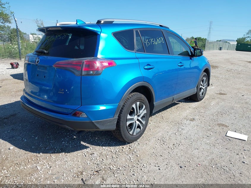 Vin: jtmbfrev2hj702925, lot: 46255580, toyota rav4 le 20174