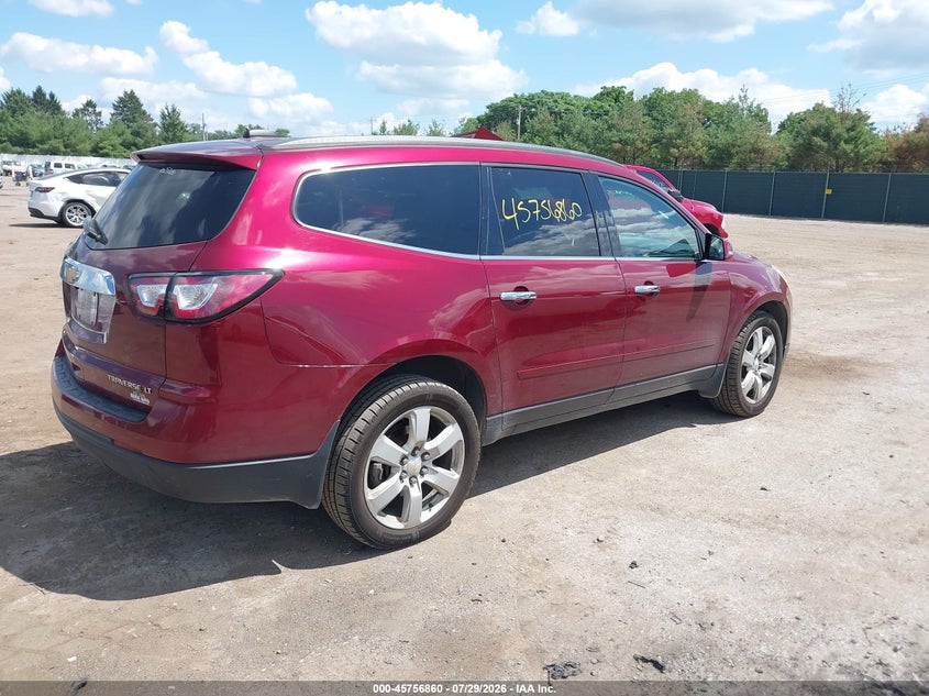 Vin: 1gnkvgkd9gj318231, lot: 46255583, chevrolet traverse lt 20164