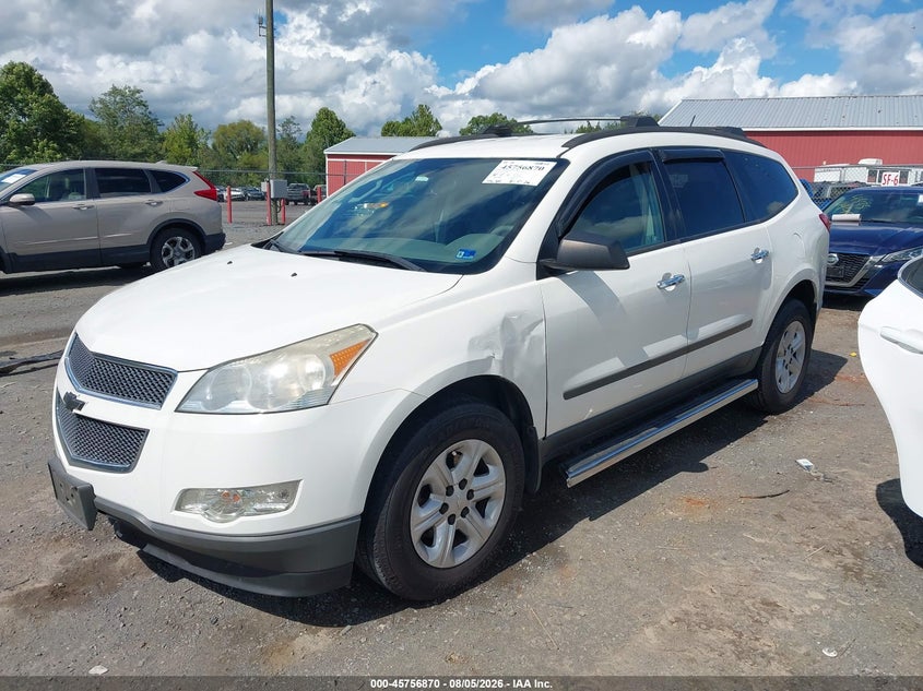 Vin: 1gnkvfed4cj422240, lot: 46255592, chevrolet traverse ls 20122