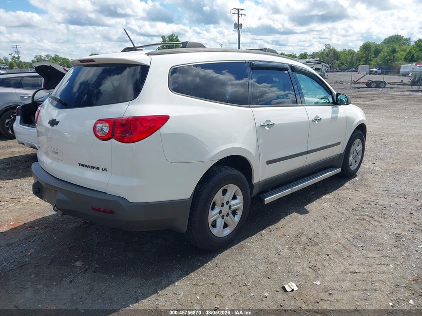 Vin: 1gnkvfed4cj422240, lot: 46255592, chevrolet traverse ls 20124