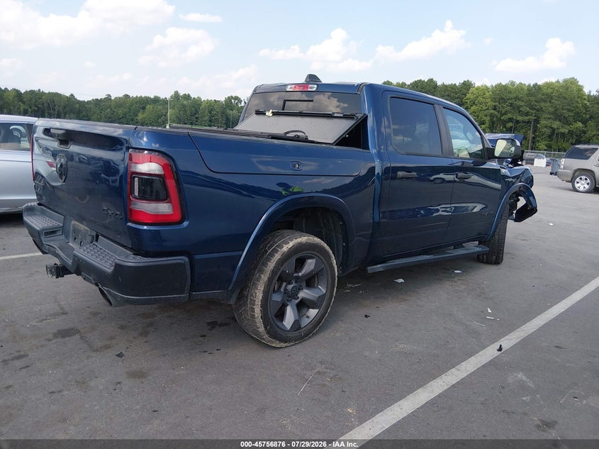 Vin: 1c6srfft1ln410016, lot: 46255598, ram 1500 big horn  4x4 5'7 box 20204