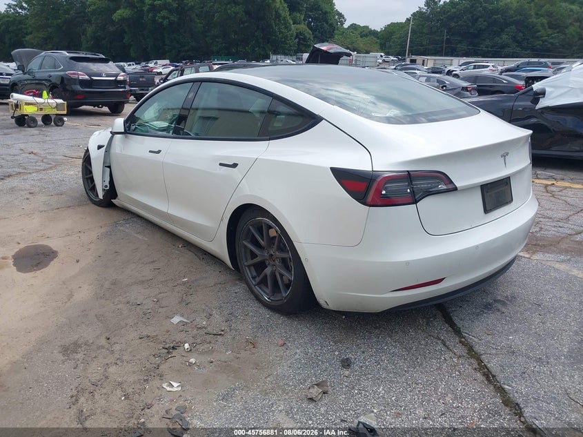 Vin: 5yj3e1ea7mf986981, lot: 46255603, tesla model 3 standard range plus rear-wheel drive 20213