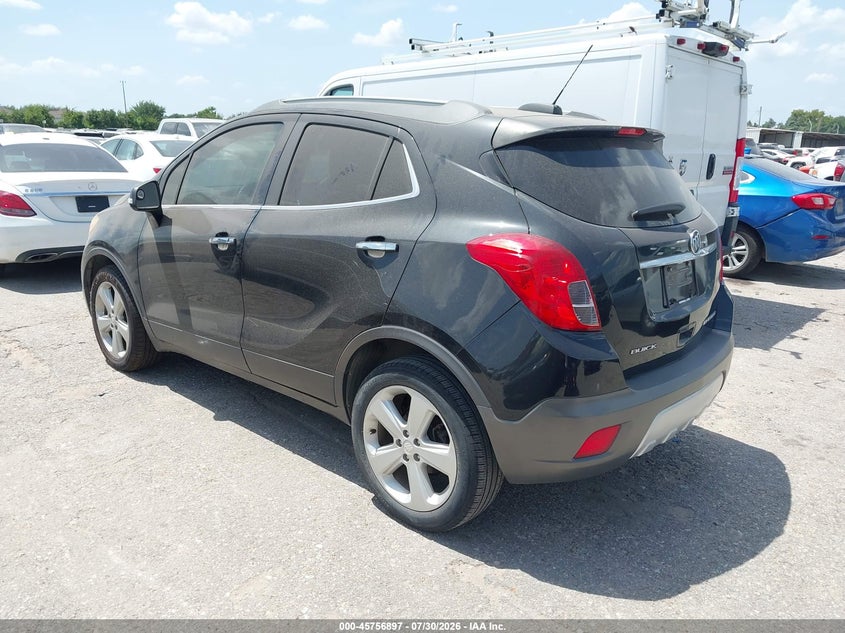 Vin: kl4cjasb9fb268650, lot: 46255619, buick encore 20153