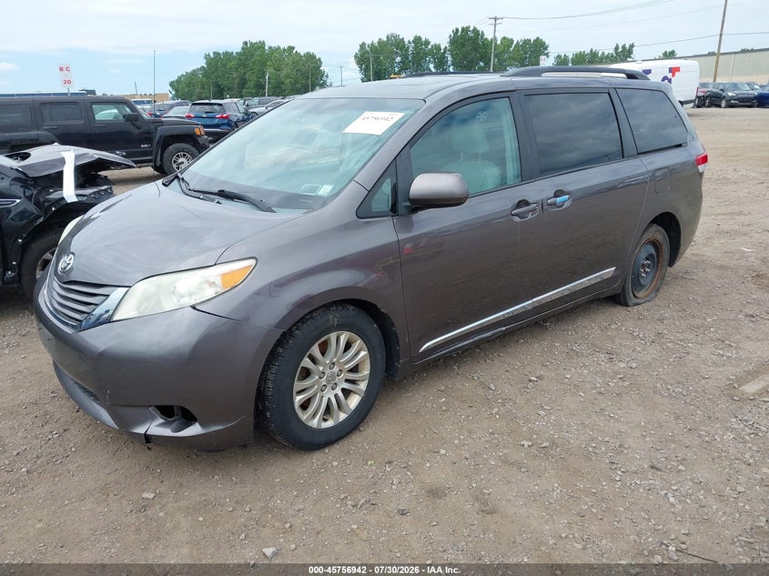 Vin: 5tdyk3dcxcs232738, lot: 46255664, toyota sienna xle v6 8 passenger 20122