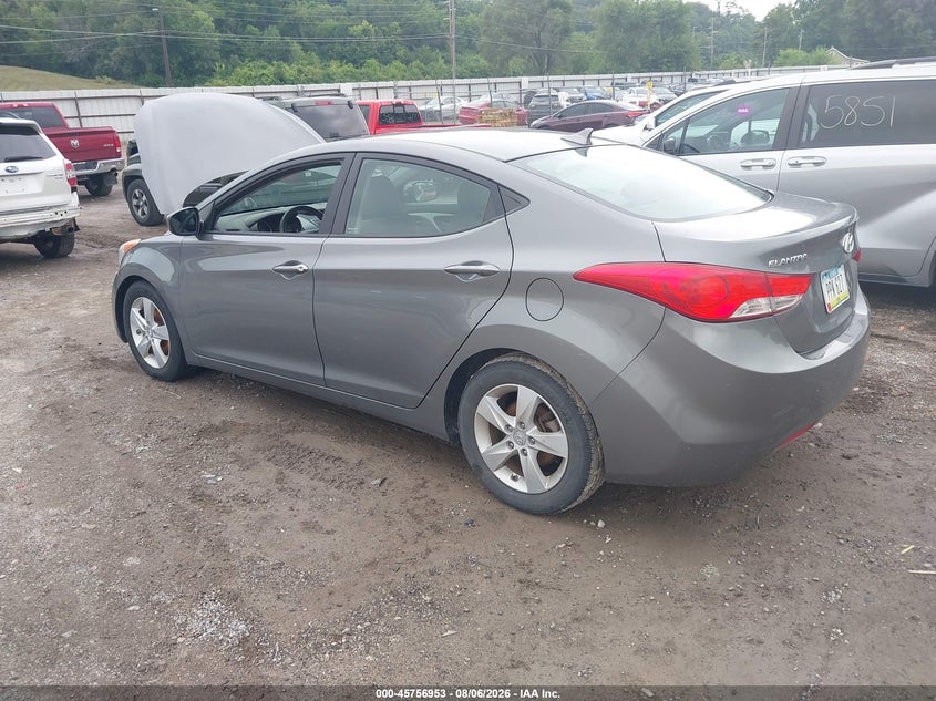Vin: 5npdh4ae5dh358392, lot: 46255675, hyundai elantra gls 20133