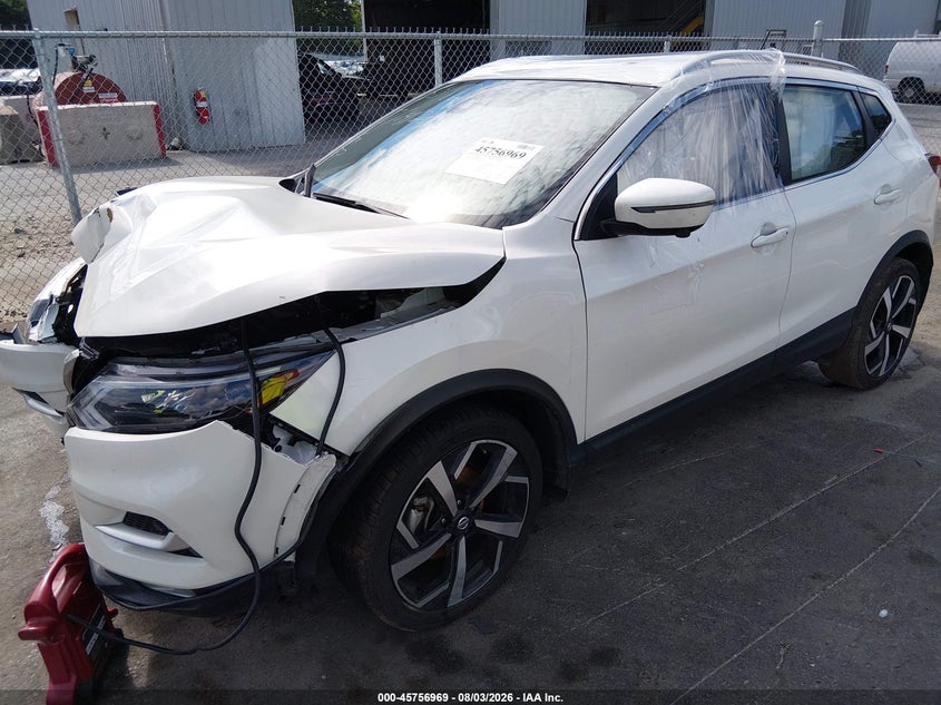 Vin: jn1bj1cw0nw485582, lot: 46255691, nissan rogue sport sl awd xtronic cvt 20222