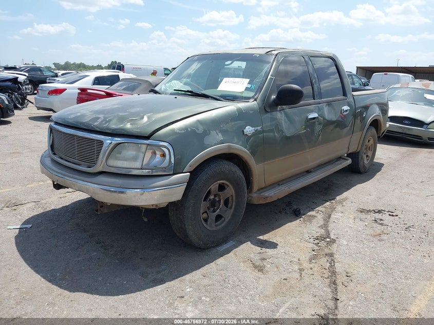 2002 Ford F-150, Левый бок, IAAI, VIN 1FTRW07L92KB34115 — фото 2