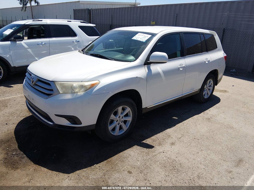 Vin: 5tdza3eh1ds041664, lot: 46255741, toyota highlander 20132