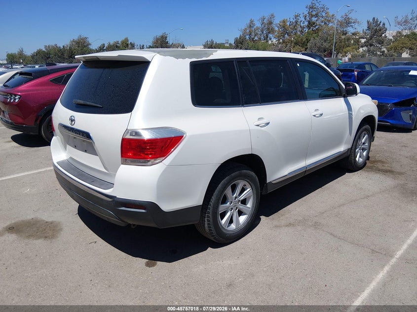 Vin: 5tdza3eh1ds041664, lot: 46255741, toyota highlander 20134