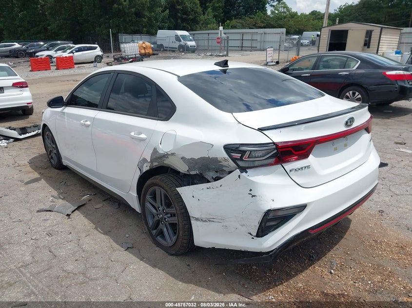 Vin: 3kpf34ad3me394407, lot: 46255754, kia forte gt-line 20213