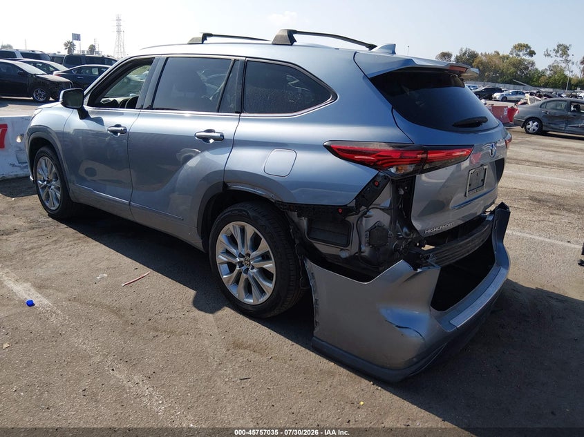Vin: 5tdyzrah2ns126303, lot: 46255757, toyota highlander limited 20223