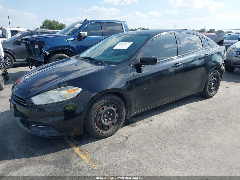 Vin: 1c3cdfaa1gd643962, lot: 46255768, dodge dart se 20162