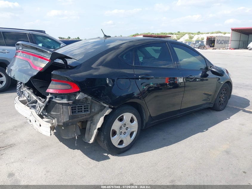 Vin: 1c3cdfaa1gd643962, lot: 46255768, dodge dart se 20164