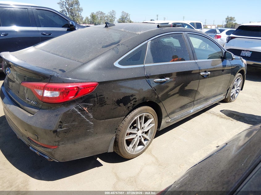 Vin: 5npe34ab4fh160740, lot: 46255773, hyundai sonata sport 2.0t 20154