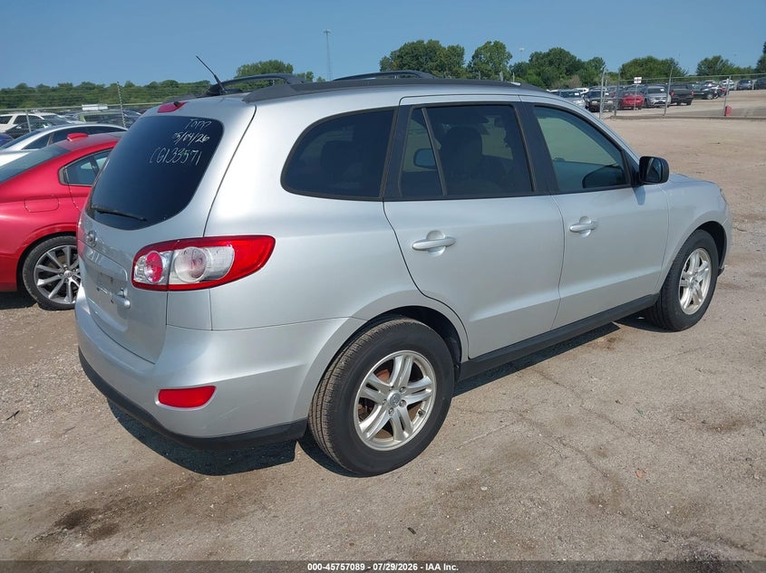 Vin: 5xyzg3ab0cg133571, lot: 46255812, hyundai santa fe gls 20124
