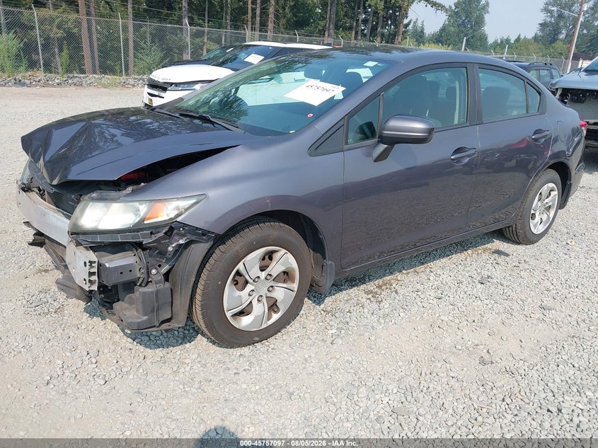 Vin: 19xfb2f58ee257960, lot: 46255819, honda civic lx 20142