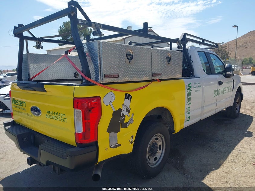 Vin: 1ft7x2a69jec68929, lot: 46255830, ford f-250 xl 20184