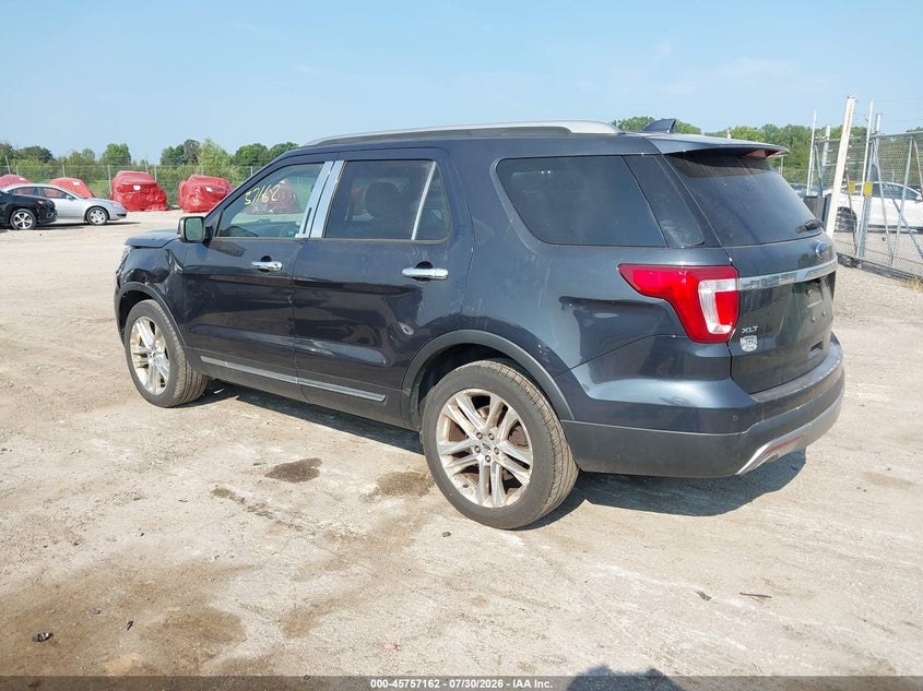 Vin: 1fm5k8d87hgc47531, lot: 46255884, ford explorer xlt 20173