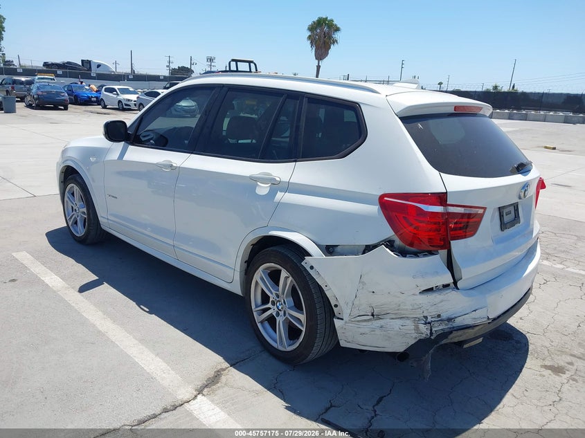 Vin: 5uxwx9c5xd0a31362, lot: 46255897, bmw x3 xdrive28i 20133