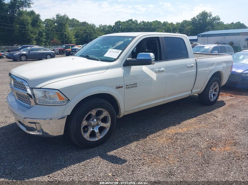 Vin: 1c6rr7vt5js250887, lot: 46255922, ram 1500 laramie  4x4 6'4 box 20182
