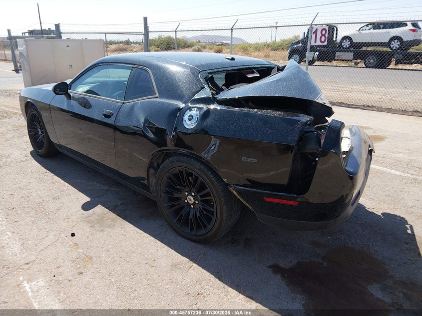 Vin: 2c3cdzbt4kh541410, lot: 46255958, dodge challenger r/t 20193