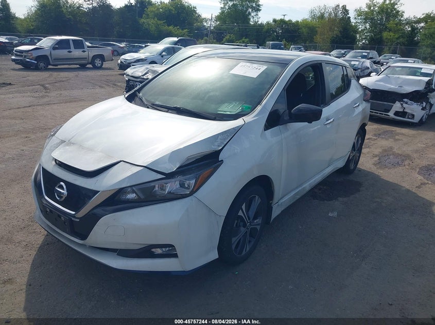 Vin: 1n4bz1cv8mc554294, lot: 46255966, nissan leaf sv plus 62 kwh 20212