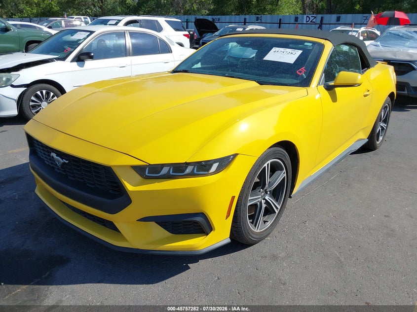 Vin: 1fagp8uh1r5127077, lot: 46256004, ford mustang ecoboost premium 20242