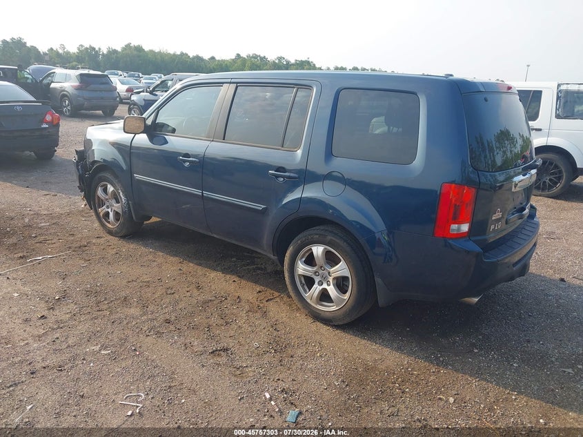 Vin: 5fnyf3h52db017845, lot: 46256025, honda pilot ex-l 20133