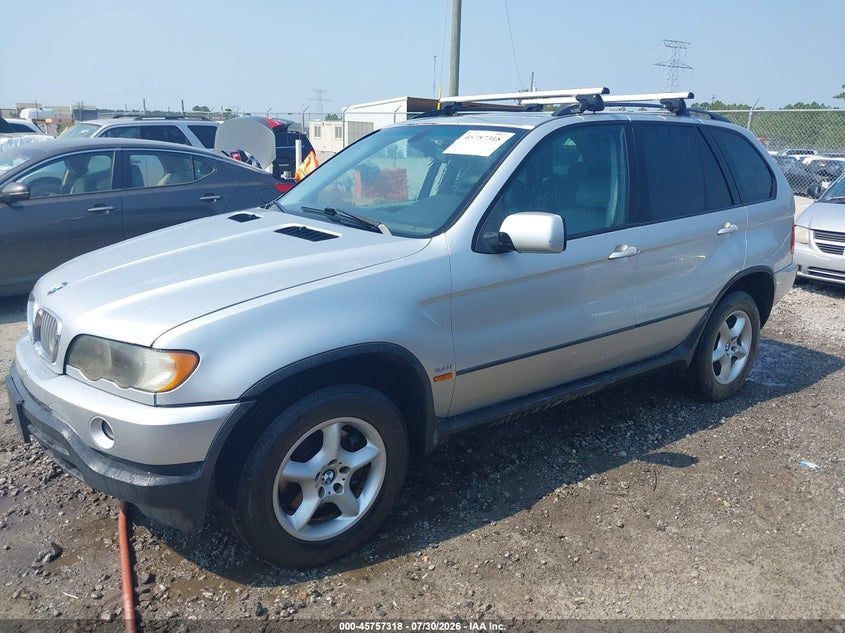 BMW X5 2002 VIN 5UXFA53542LP29033