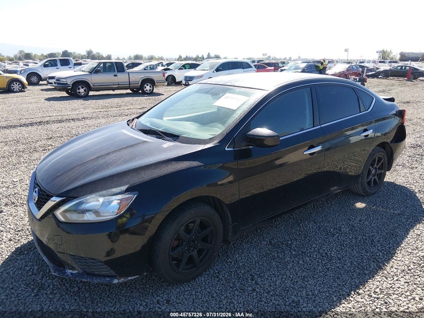 Vin: 3n1ab7apxgy259164, lot: 46256049, nissan sentra s 20162