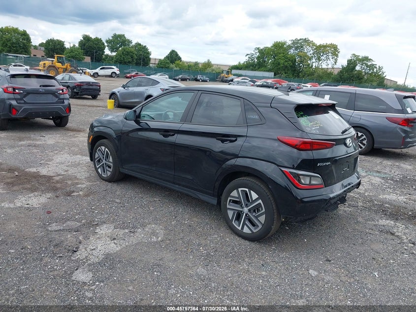 Vin: km8k33ag5pu193919, lot: 46256086, hyundai kona electric sel 20233