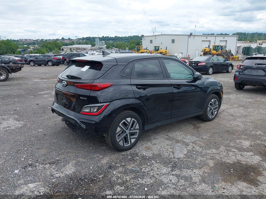 Vin: km8k33ag5pu193919, lot: 46256086, hyundai kona electric sel 20234