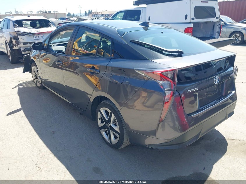 Vin: jtdkarfu5g3006390, lot: 46256100, toyota prius three touring 20163