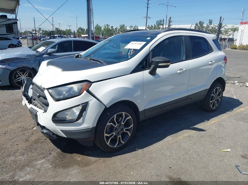 Vin: maj6s3jl4kc255031, lot: 46256107, ford ecosport ses 20192