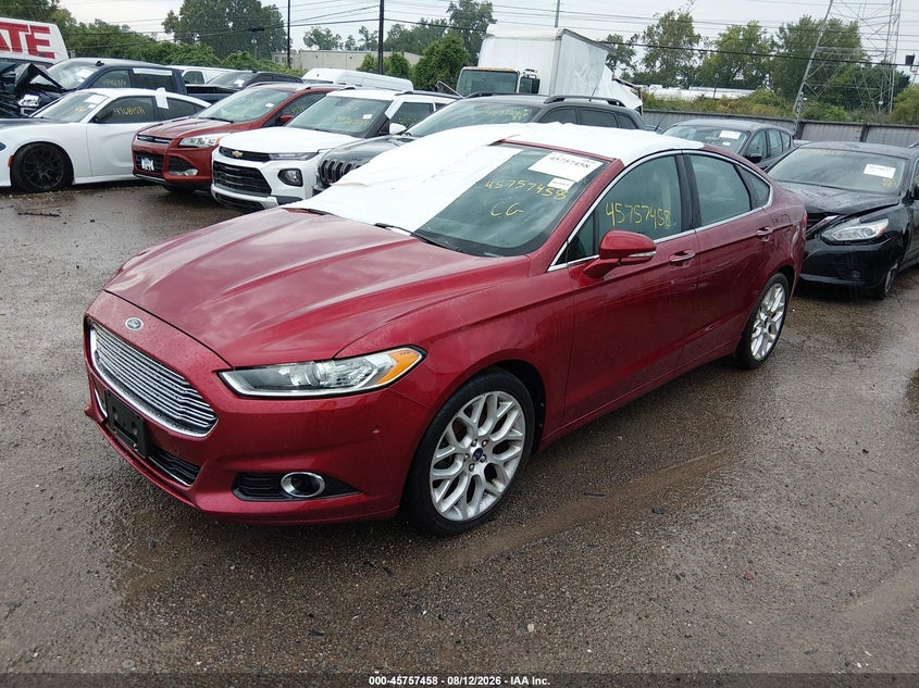 Vin: 3fa6p0k92dr213741, lot: 46256180, ford fusion titanium 20132