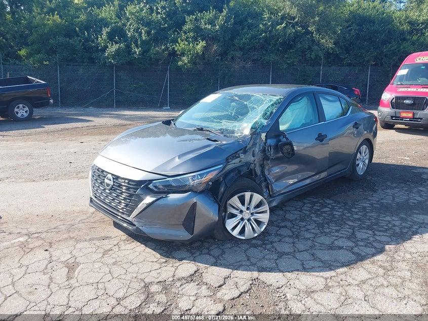 Vin: 3n1ab8bv2ry233325, lot: 46256190, nissan sentra s xtronic cvt 20242