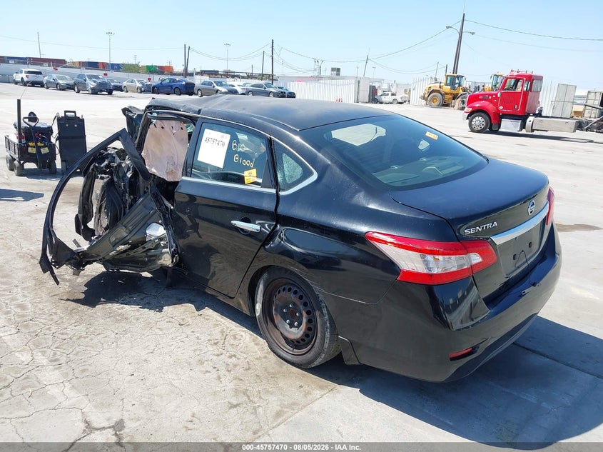 Vin: 3n1ab7ap3fy256007, lot: 46256192, nissan sentra s 20153