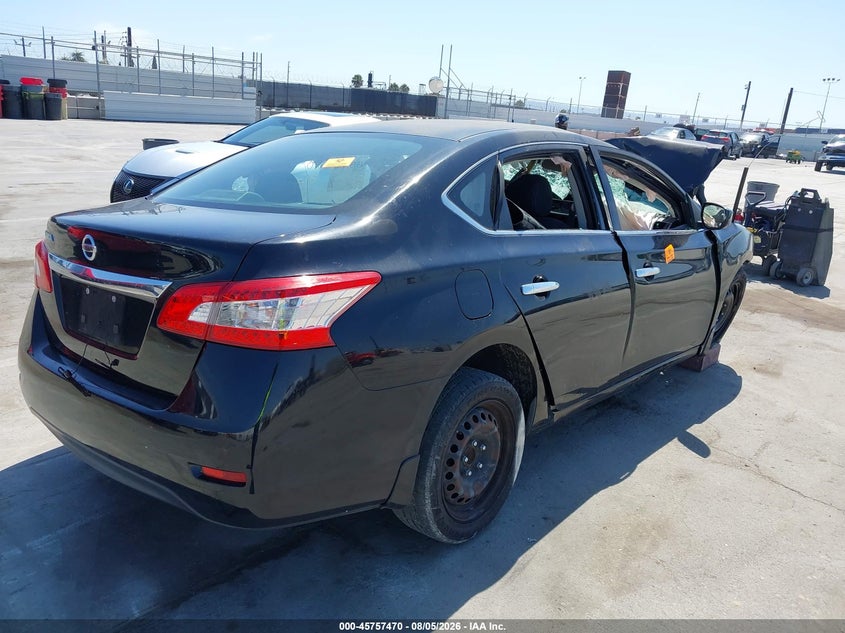 Vin: 3n1ab7ap3fy256007, lot: 46256192, nissan sentra s 20154