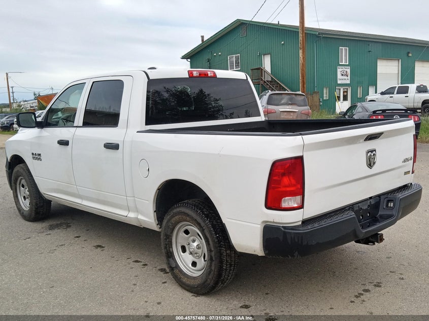Vin: 1c6rr7kg7js294204, lot: 46256202, ram 1500 tradesman  4x4 5'7 box 20183