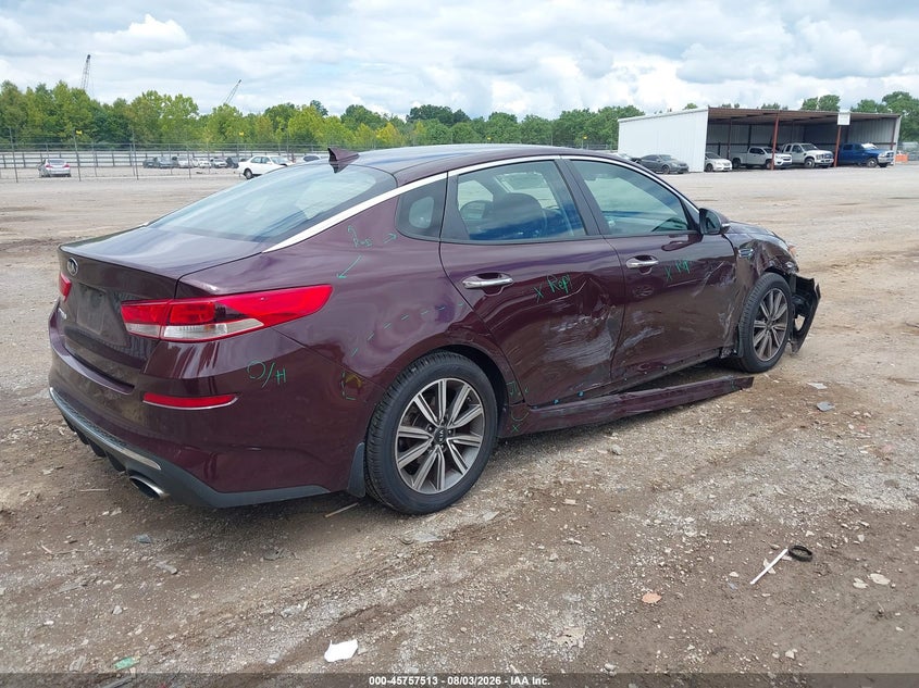 Vin: 5xxgt4l34kg371327, lot: 46256235, kia optima lx 20194