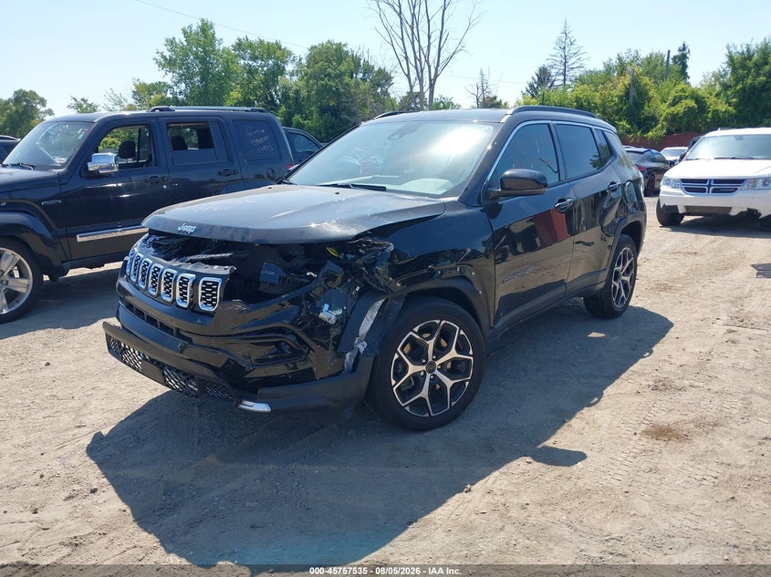 Vin: 3c4njdcn6st586114, lot: 46256257, jeep compass limited 4x4 20252