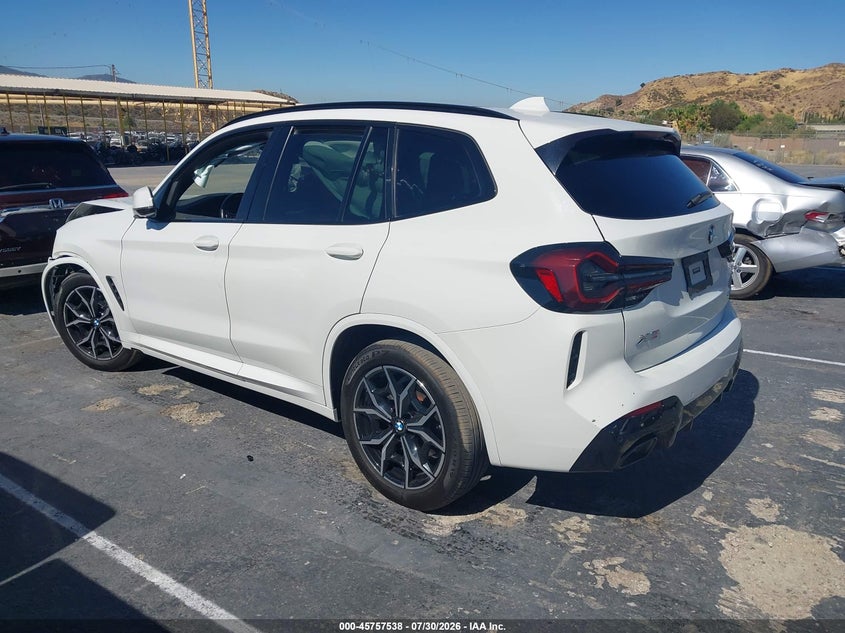 Vin: 5ux43dp00p9p52498, lot: 46256260, bmw x3 sdrive30i 20233