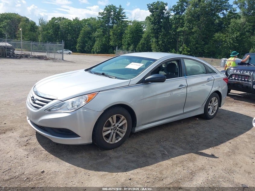 Vin: 5npeb4ac9eh842443, lot: 46256352, hyundai sonata gls 20142