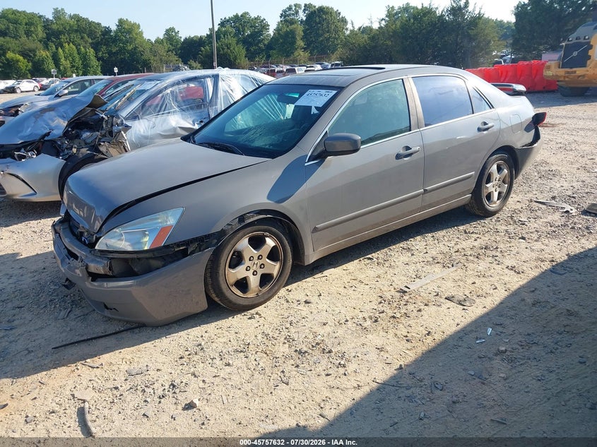 2003 Honda Accord, Front & Rear, IAAI, VIN 1HGCM66873A038889 — photo 2