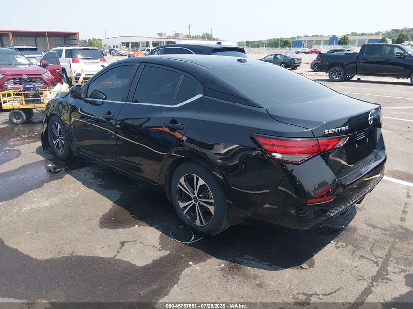 Vin: 3n1ab8cv4ly243490, lot: 46256379, nissan sentra sv xtronic cvt 20203